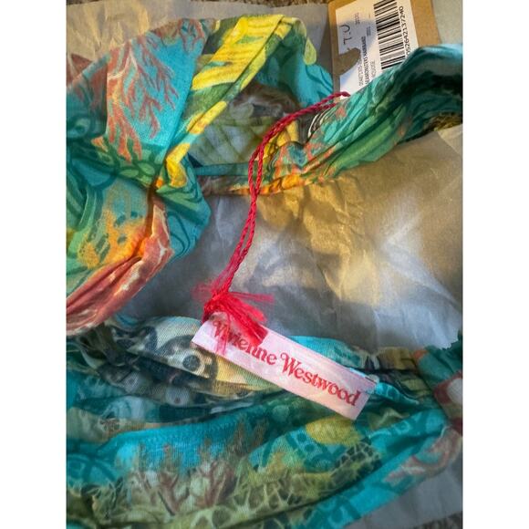 Vivienne Westwood floral headband Turquoise